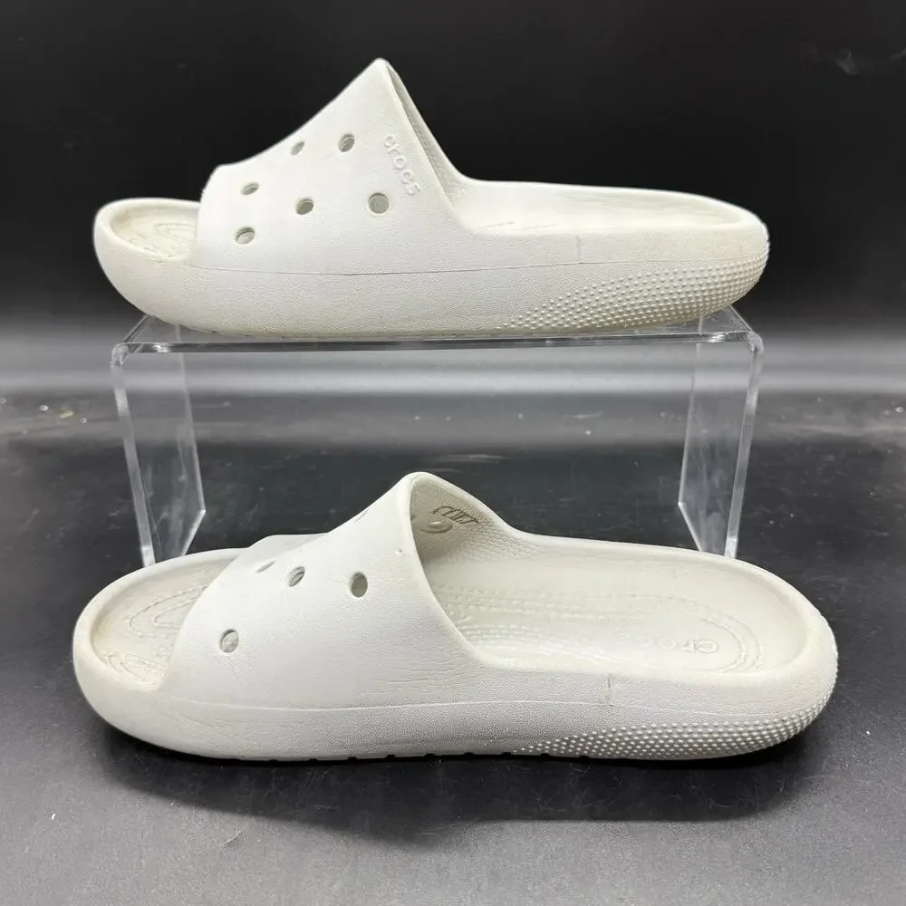 Crocs classic clog Junior size 4 gray summer casual slip on comfort